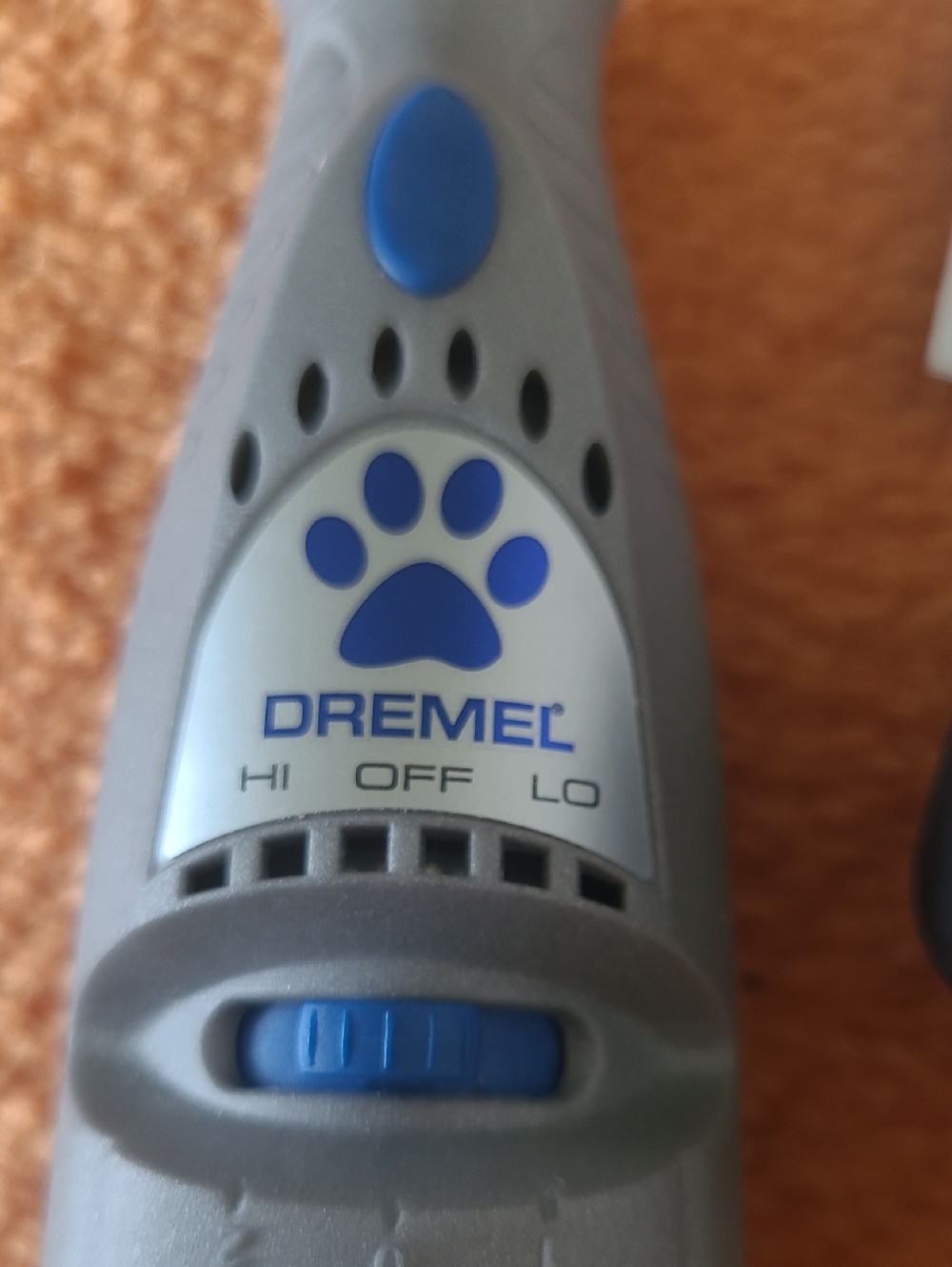Dremel Pet Grooming Tool - Gray with Blue Accents